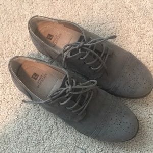 Grey oxfords